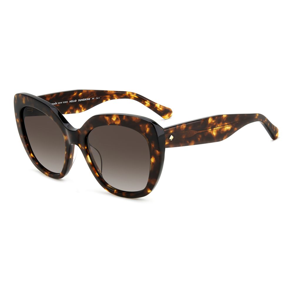 Kate Spade Women’s Sunglasses – Brown Acetate Frame, Gradient Lenses