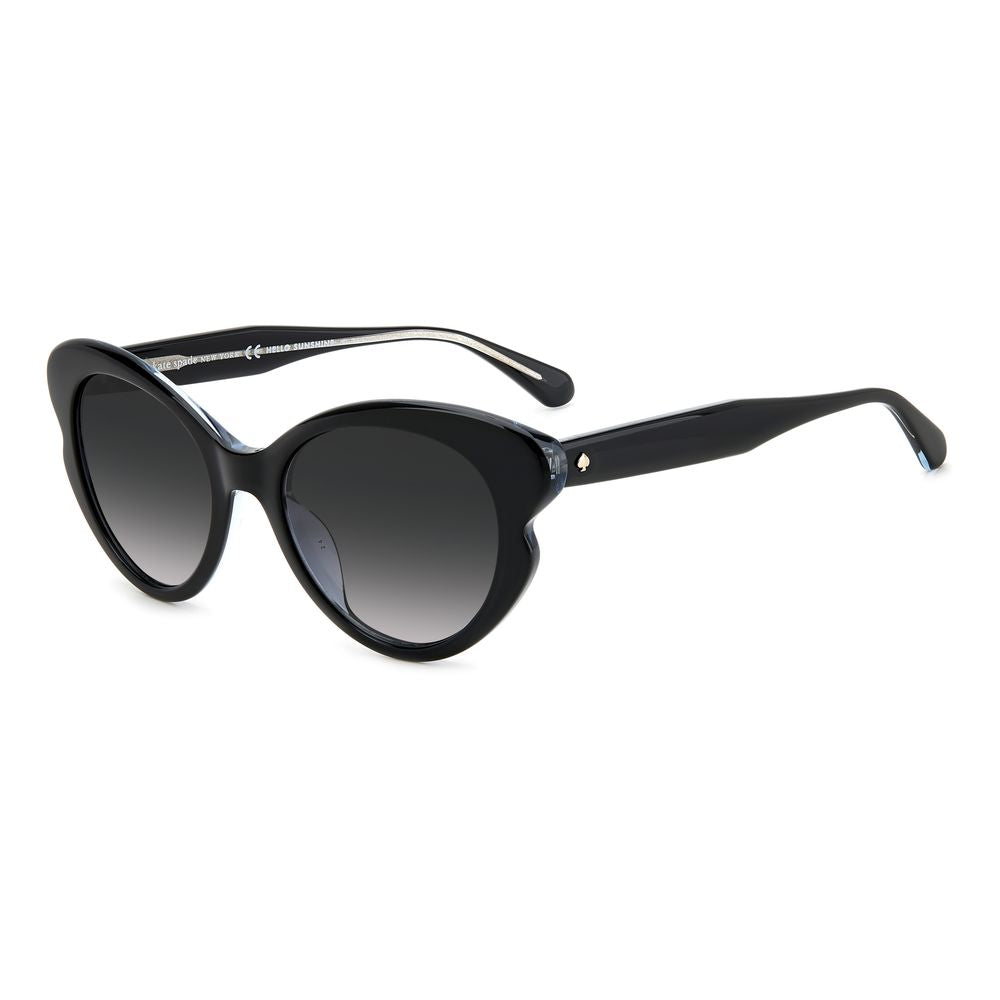 Kate Spade Women’s Sunglasses – Black Cat-Eye Frame, Dark Lenses