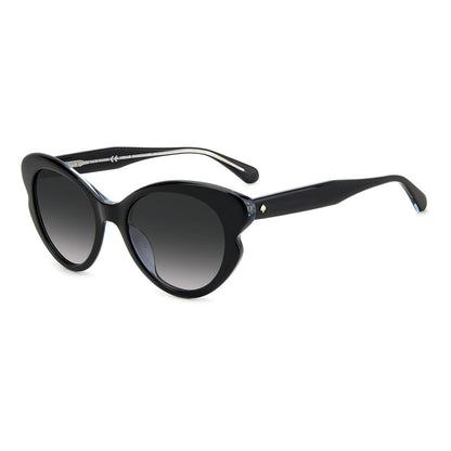 Kate Spade Women’s Sunglasses – Black Cat-Eye Frame, Dark Lenses
