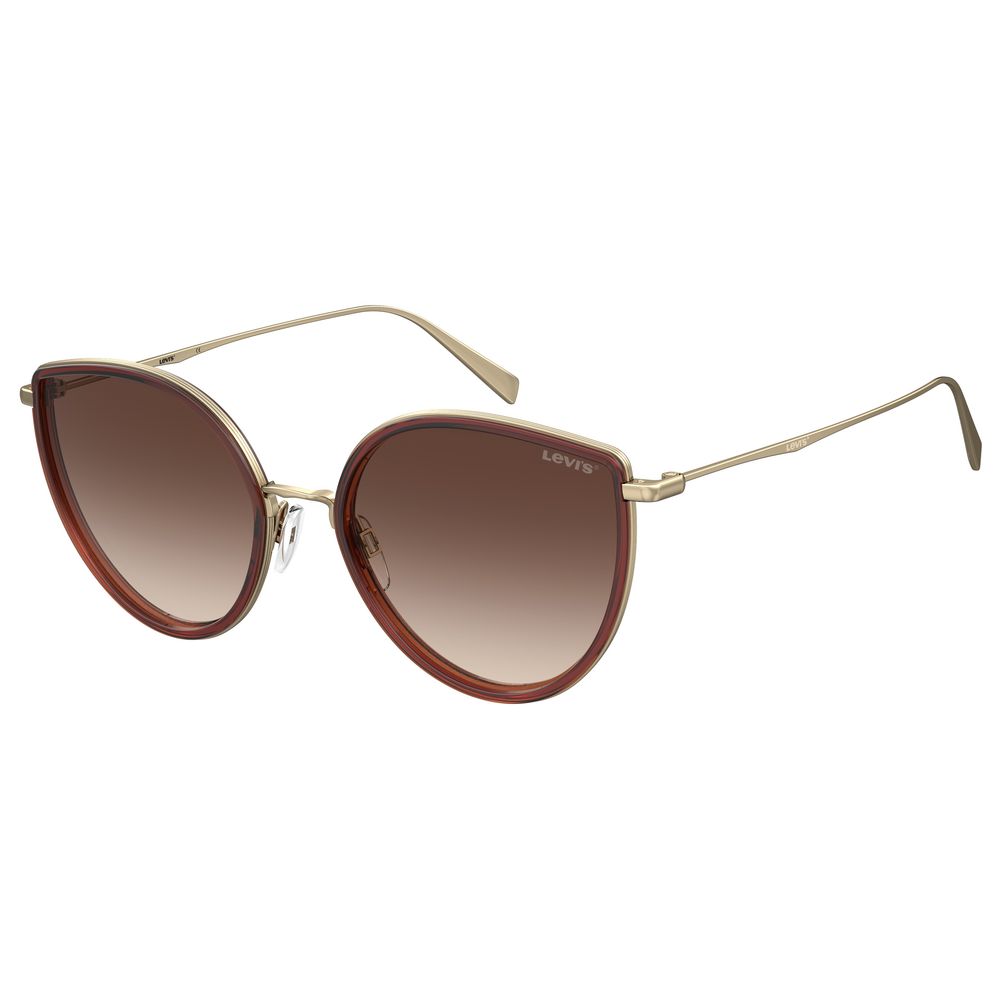 Levi's Women’s Sunglasses – Brown Metal Frame, Gradient Lenses