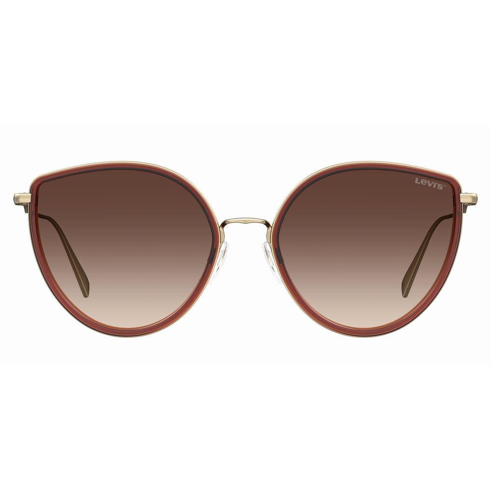 Levi's Women’s Sunglasses – Brown Metal Frame, Gradient Lenses