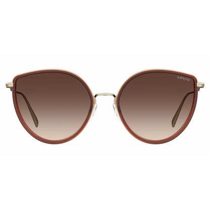 Levi's Women’s Sunglasses – Brown Metal Frame, Gradient Lenses
