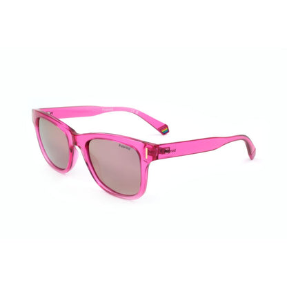 Polaroid Unisex Multicolor Sunglasses – Pink Frame, Grey Lenses