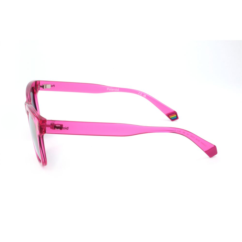 Polaroid Unisex Multicolor Sunglasses – Pink Frame, Grey Lenses