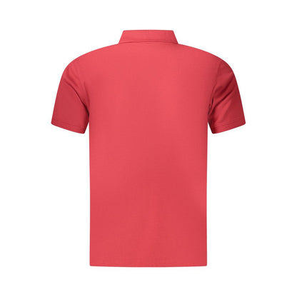 Timberland Red Cotton Men Polo Shirt M