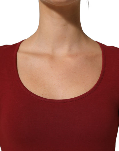 Ferre Black Wool Knit Deep V-Neck Long Sleeves Top