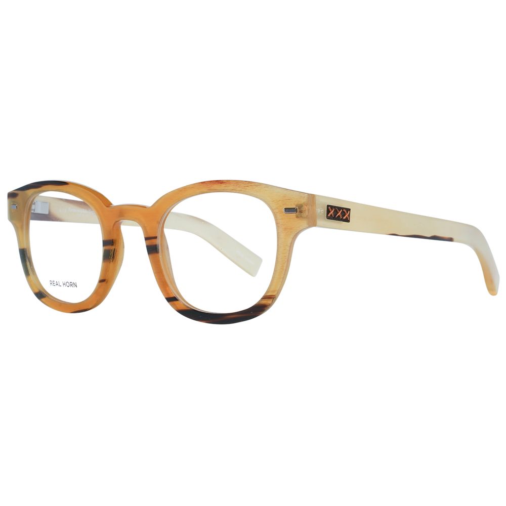 Ermenegildo Zegna Men’s Sunglasses – Multicolor Round Frame, Demo Lenses