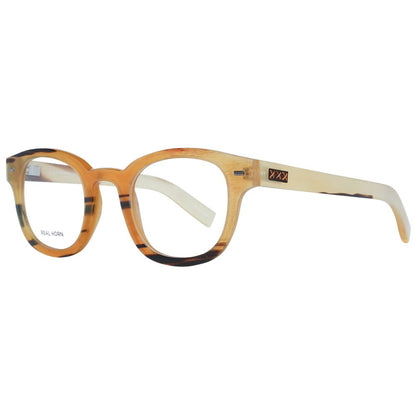 Ermenegildo Zegna Men’s Sunglasses – Multicolor Round Frame, Demo Lenses