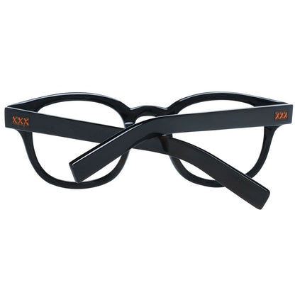 Ermenegildo Zegna Men’s Glasses – Black Horn Square Frames