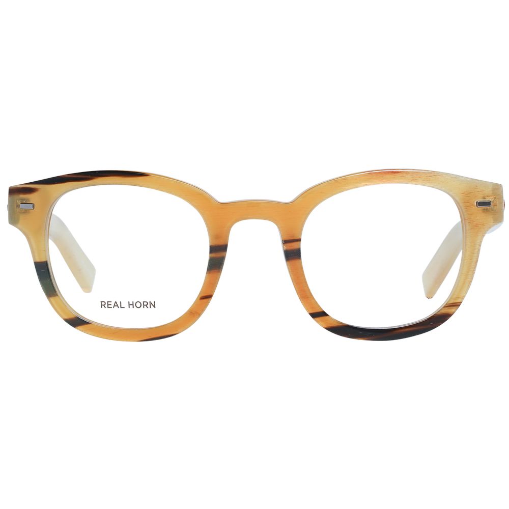 Ermenegildo Zegna Men’s Sunglasses – Multicolor Round Frame, Demo Lenses