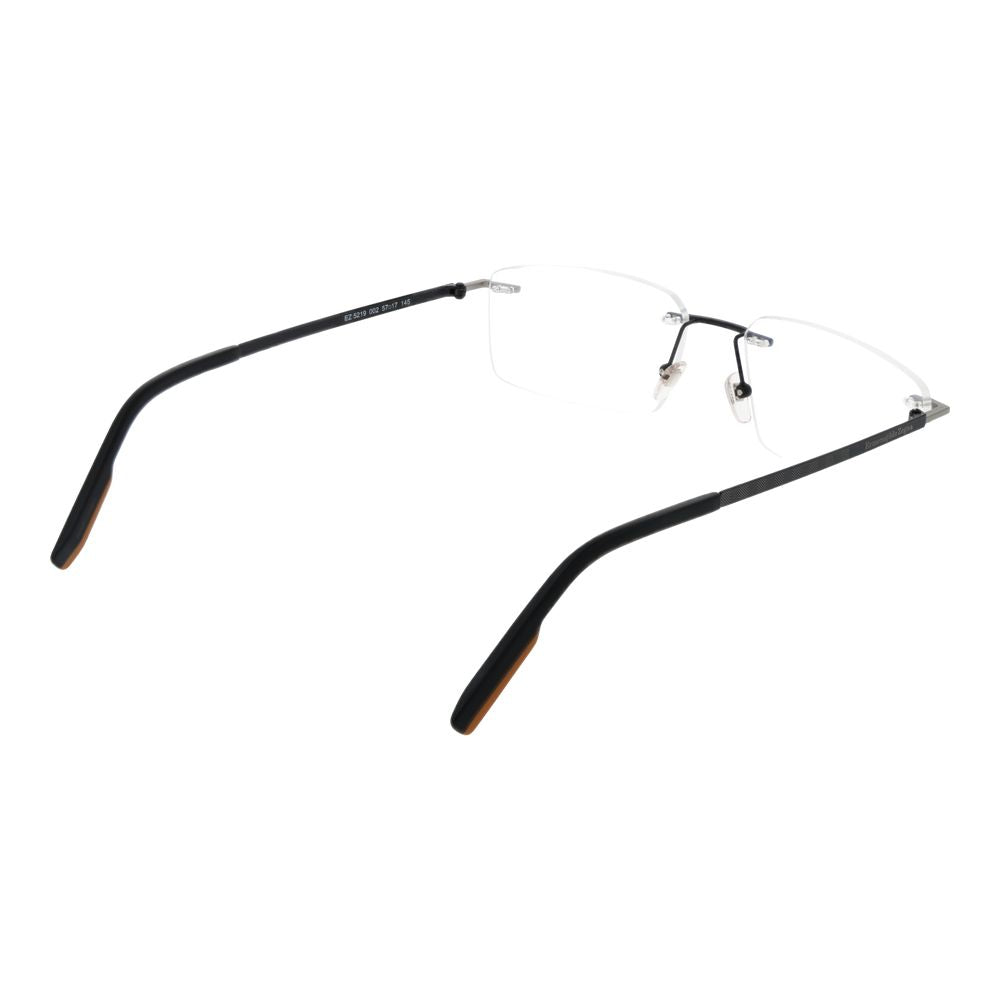 Ermenegildo Zegna Men’s Glasses – Gunmetal Rectangle Frames