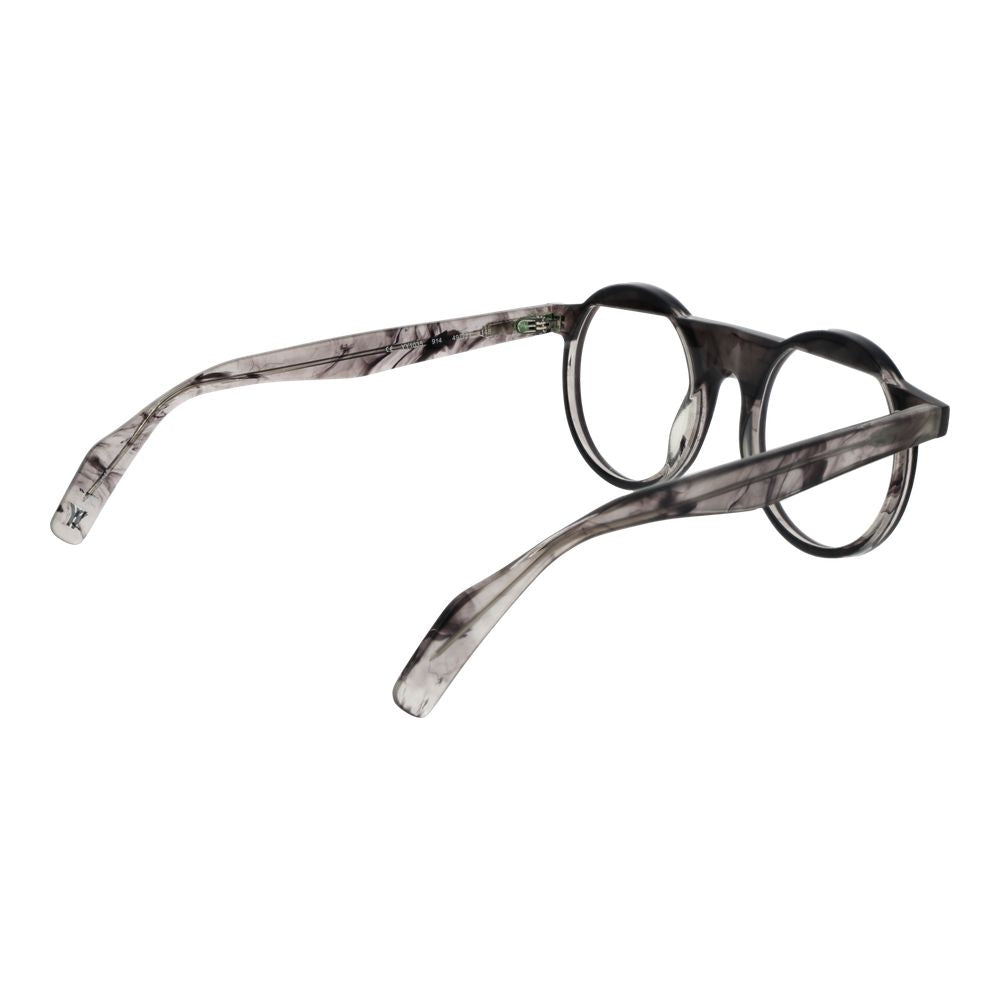 Yohji Yamamoto Grey Plastic Glasses Frames for Men