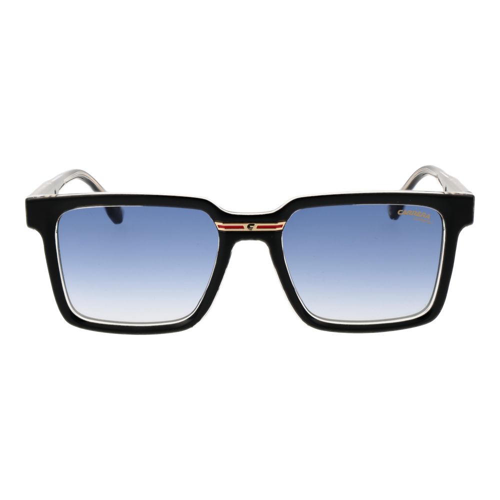 Carrera Black Eco Polyamide Sunglasses – Square Frame, Blue Gradient Lenses