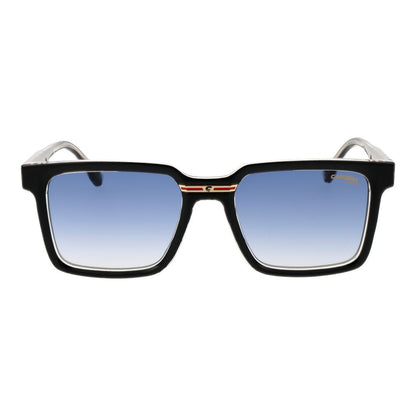 Carrera Black Eco Polyamide Sunglasses – Square Frame, Blue Gradient Lenses