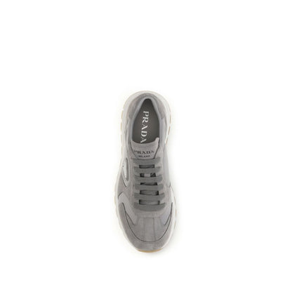 Prada Gray Recycled Polyamide Prax 01 Re-Nylon Sneakers