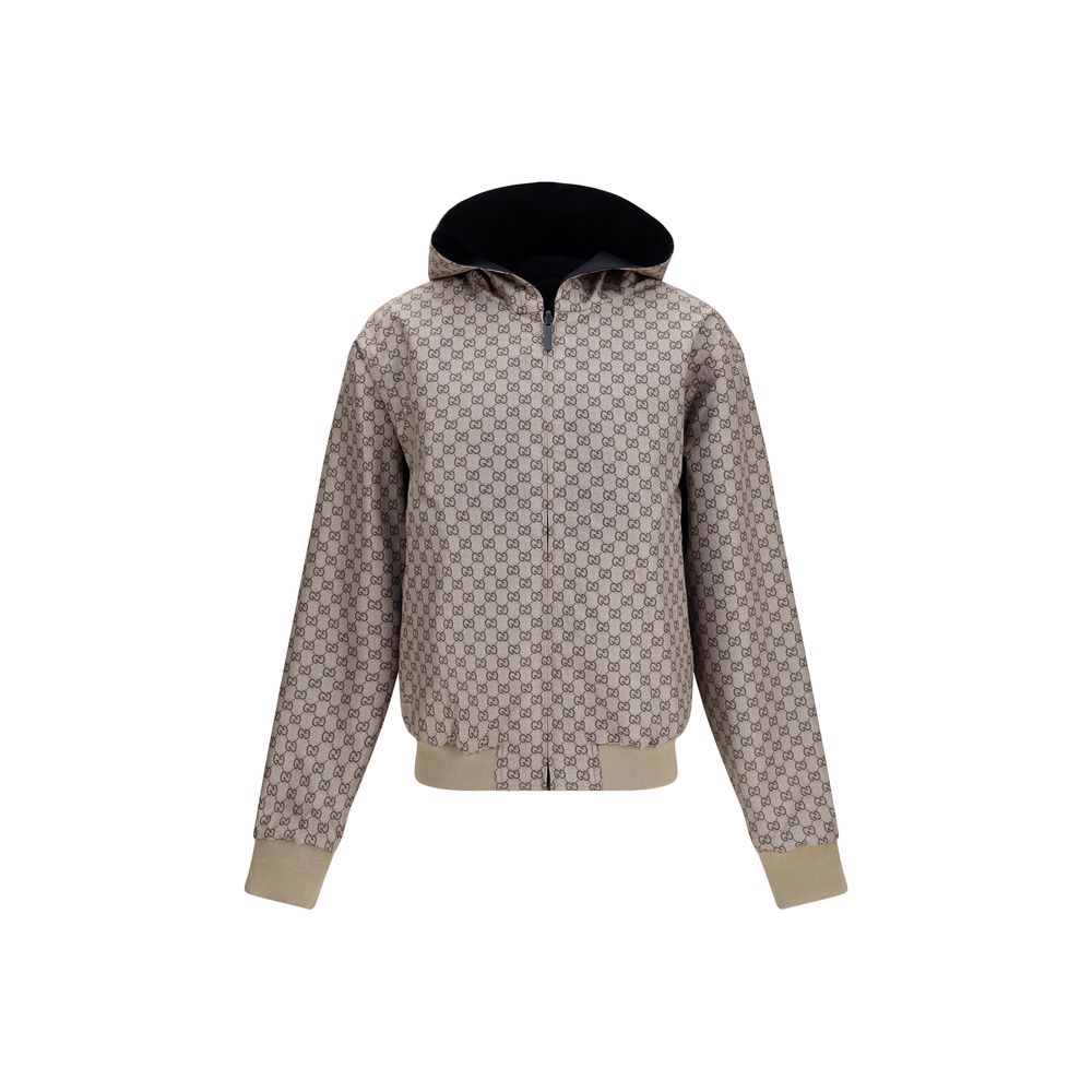Gucci Black Reversible Bomber Jacket