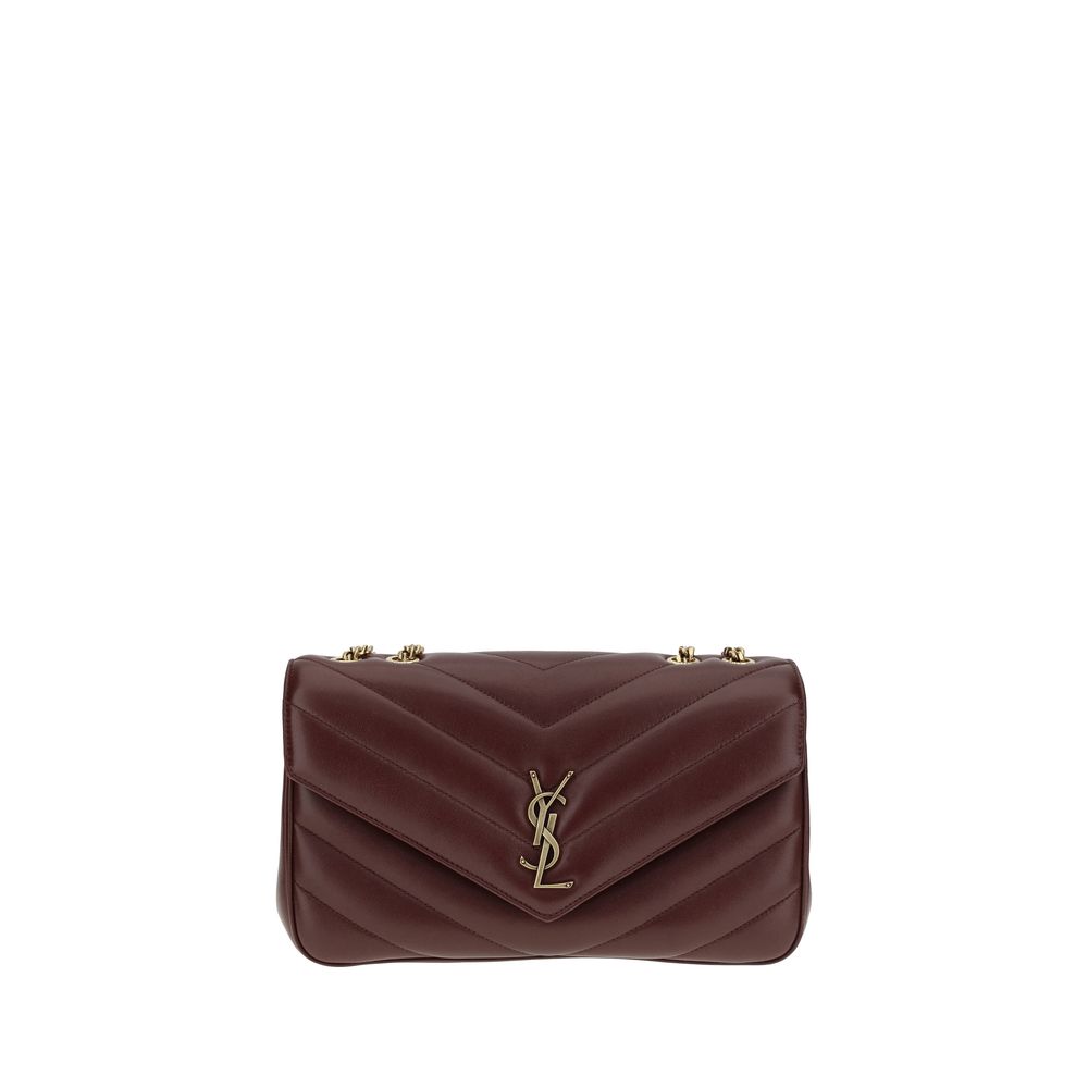 Saint Laurent LouLou Shoulder Bag Bordeaux Lamb Ovis Aries Aries 32x22x10