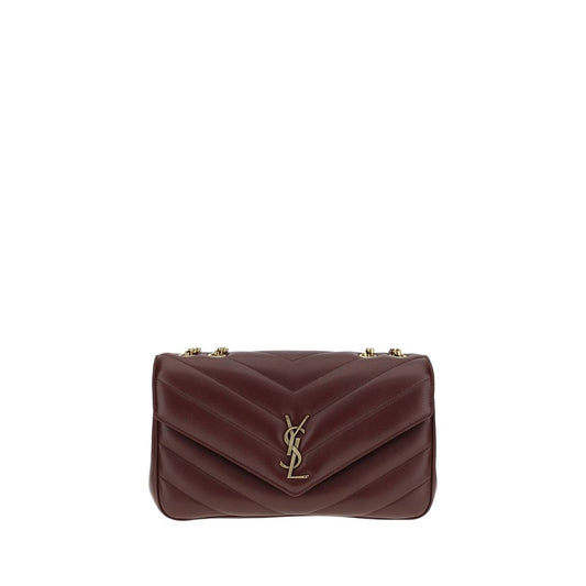 Saint Laurent LouLou Shoulder Bag Bordeaux Lamb Ovis Aries Aries 32x22x10
