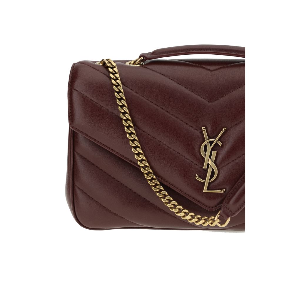 Saint Laurent LouLou Shoulder Bag Bordeaux Lamb Ovis Aries Aries 32x22x10
