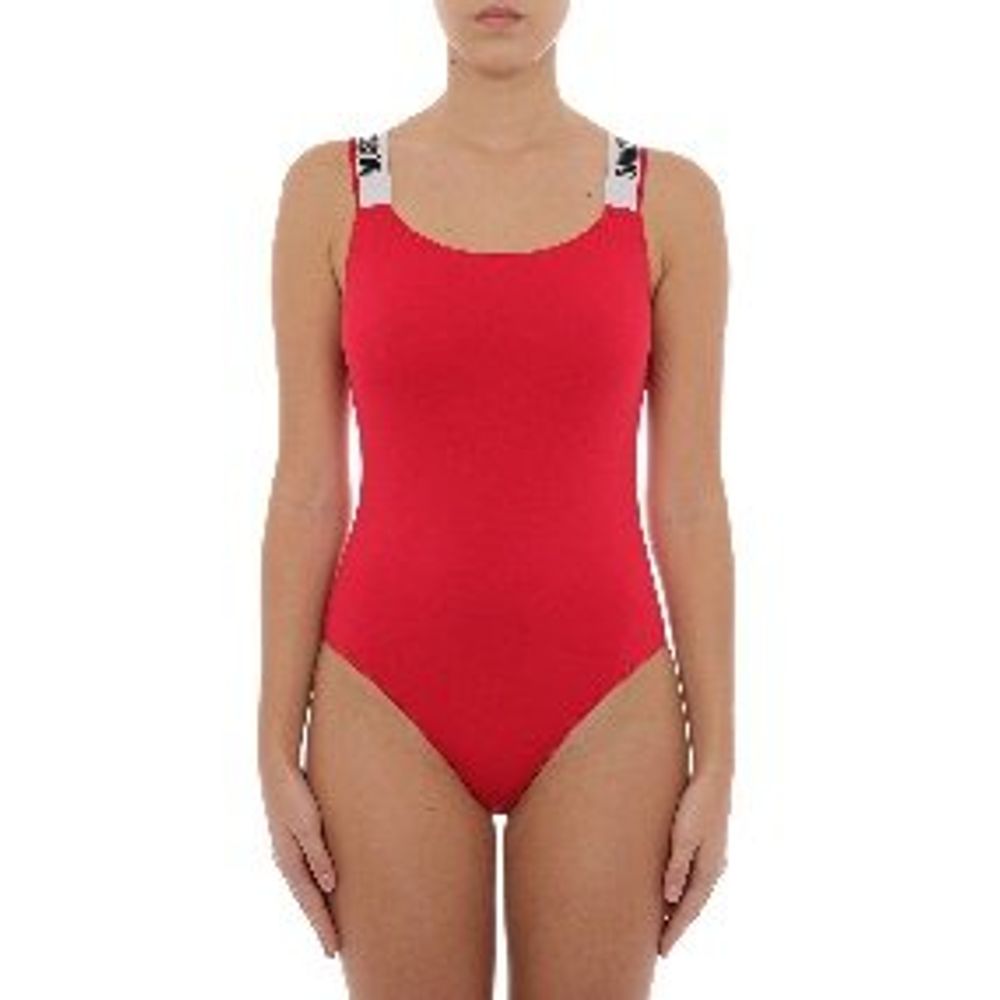 Moschino Red Cotton One-Piece Swimsuit - Women's Size S