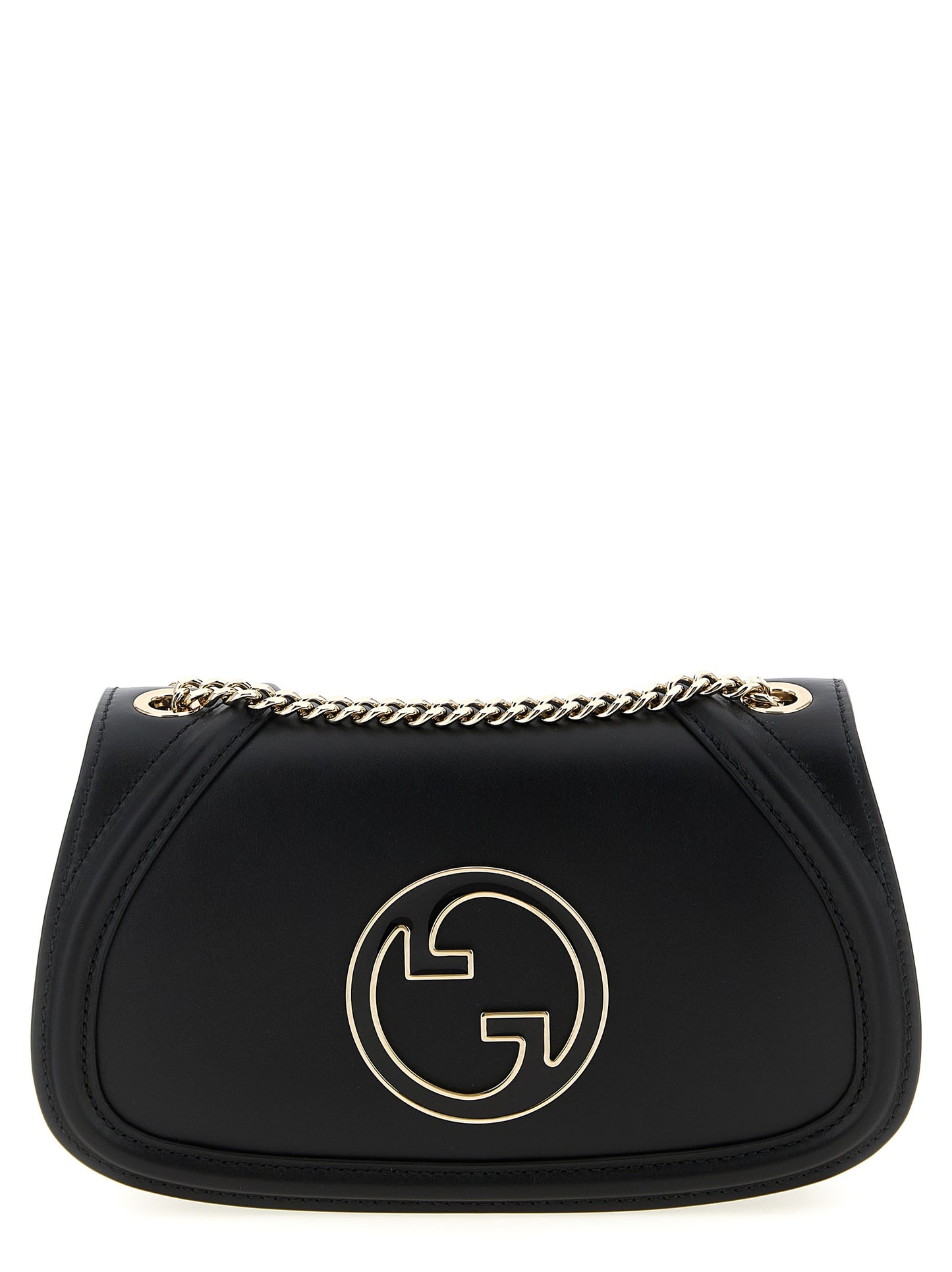 Gucci Black Calfskin Blondie Medium Leather Shoulder Bag