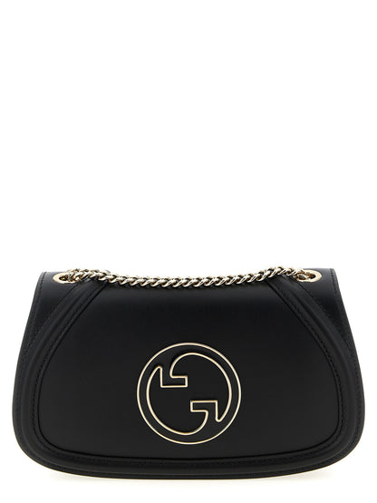 Gucci Black Calfskin Blondie Medium Leather Shoulder Bag