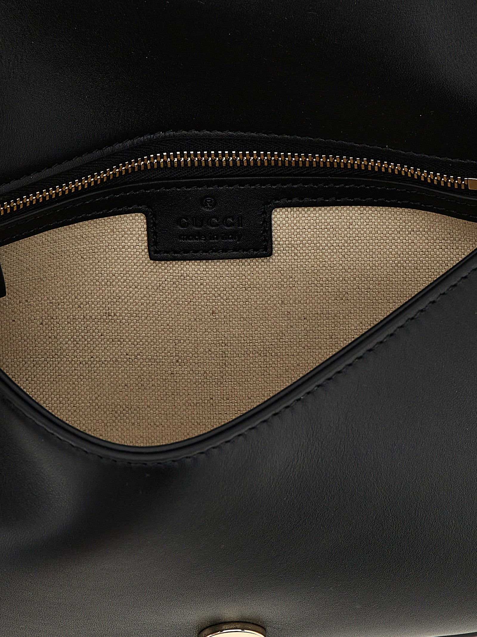 Gucci Black Calfskin Blondie Medium Leather Shoulder Bag