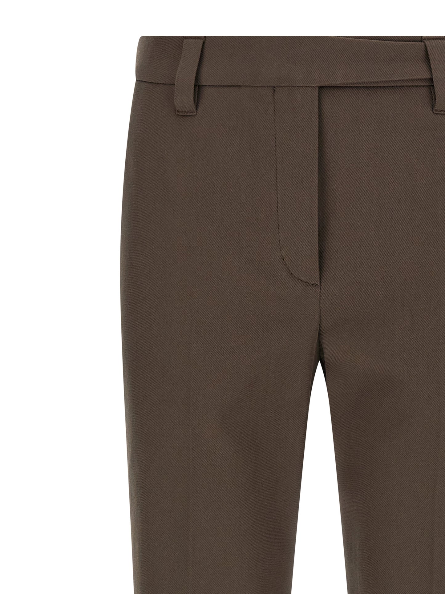 Brunello Cucinelli Brown Cotton Casual Pants