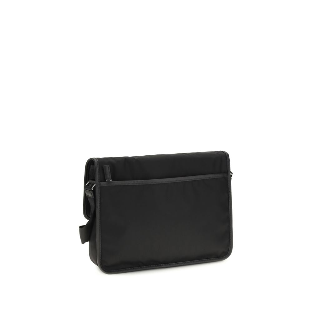 Prada Black Recycled Polyamide Re-Nylon and Saffiano Shoulder Bag