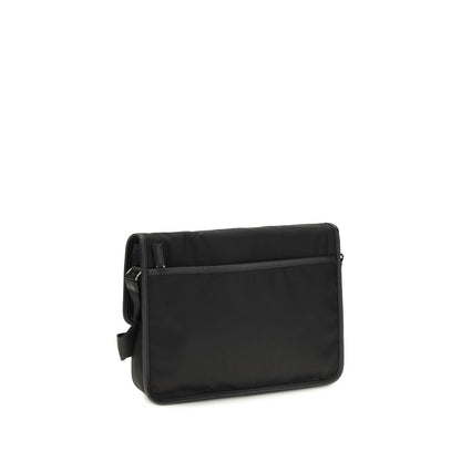 Prada Black Recycled Polyamide Re-Nylon and Saffiano Shoulder Bag