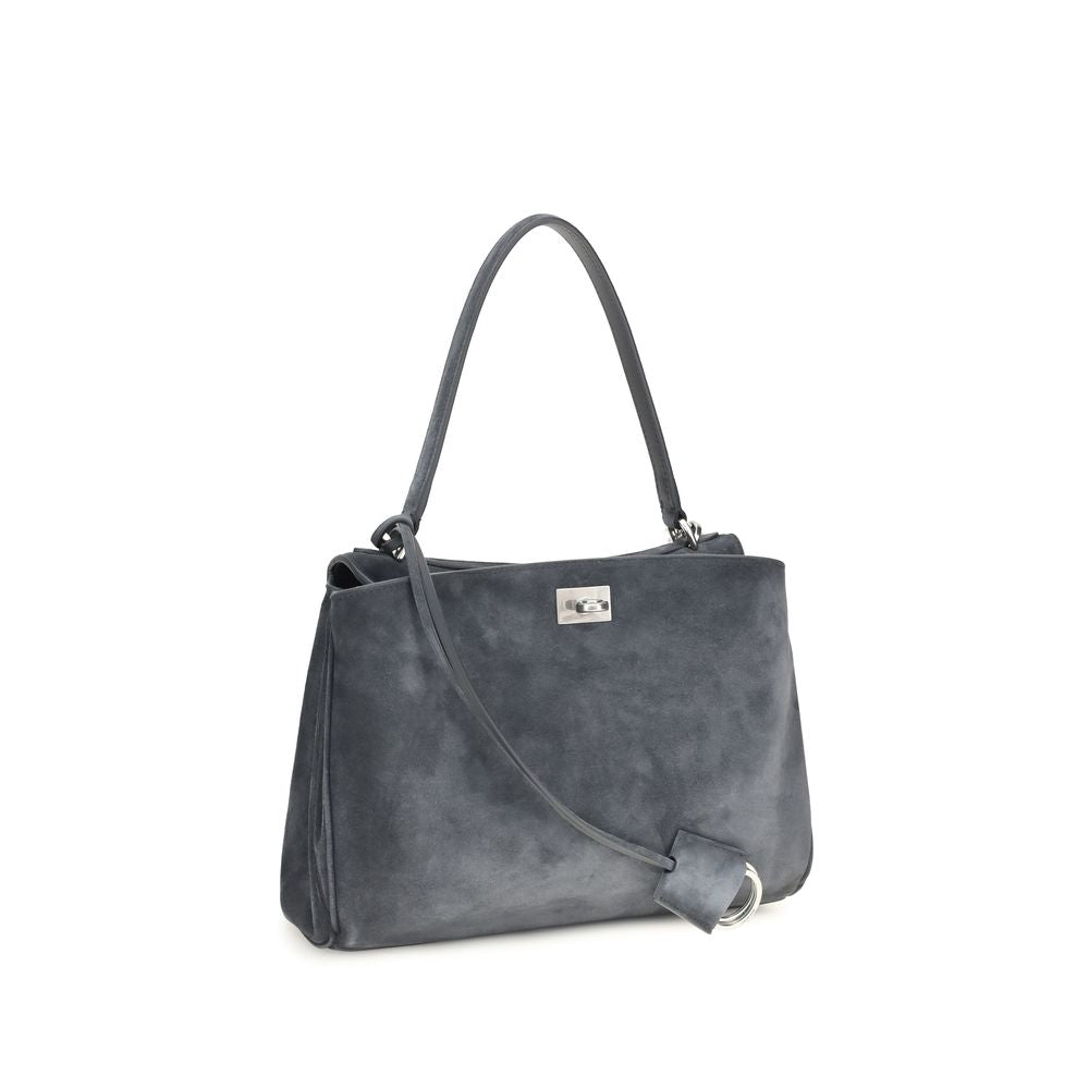 Balenciaga Gray Calf Leather Bos Taurus Rodeo Handbag