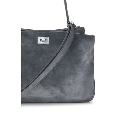 Balenciaga Gray Calf Leather Bos Taurus Rodeo Handbag