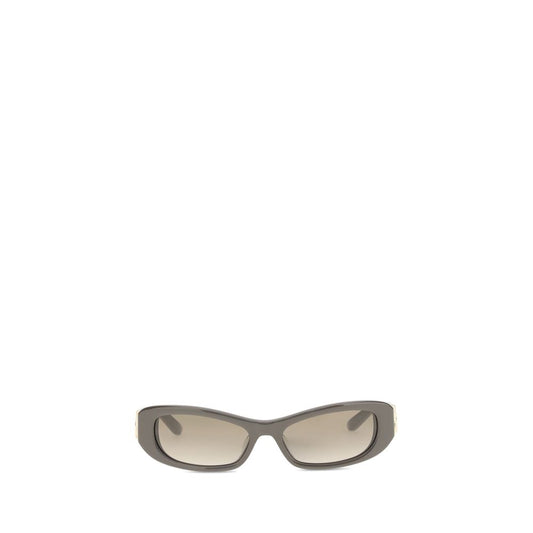 Balenciaga Men’s Sunglasses – Brown Rectangular Frame, Grey Lenses