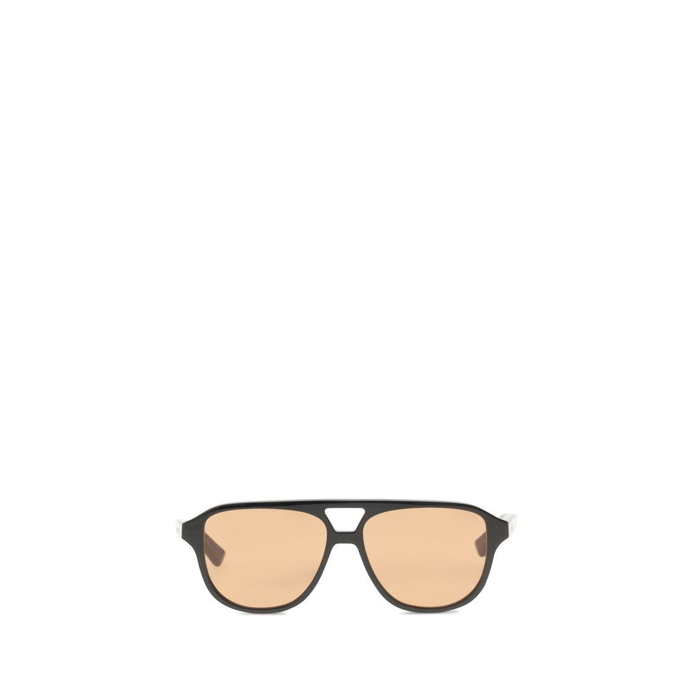 Alexander McQueen Women’s Sunglasses – Brown Navigator Frame, Rust-Brown Lenses