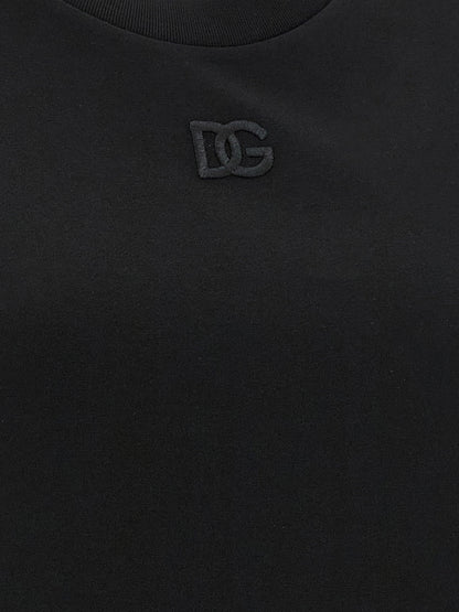 Dolce & Gabbana Black Cotton Sleeveless T-Shirt