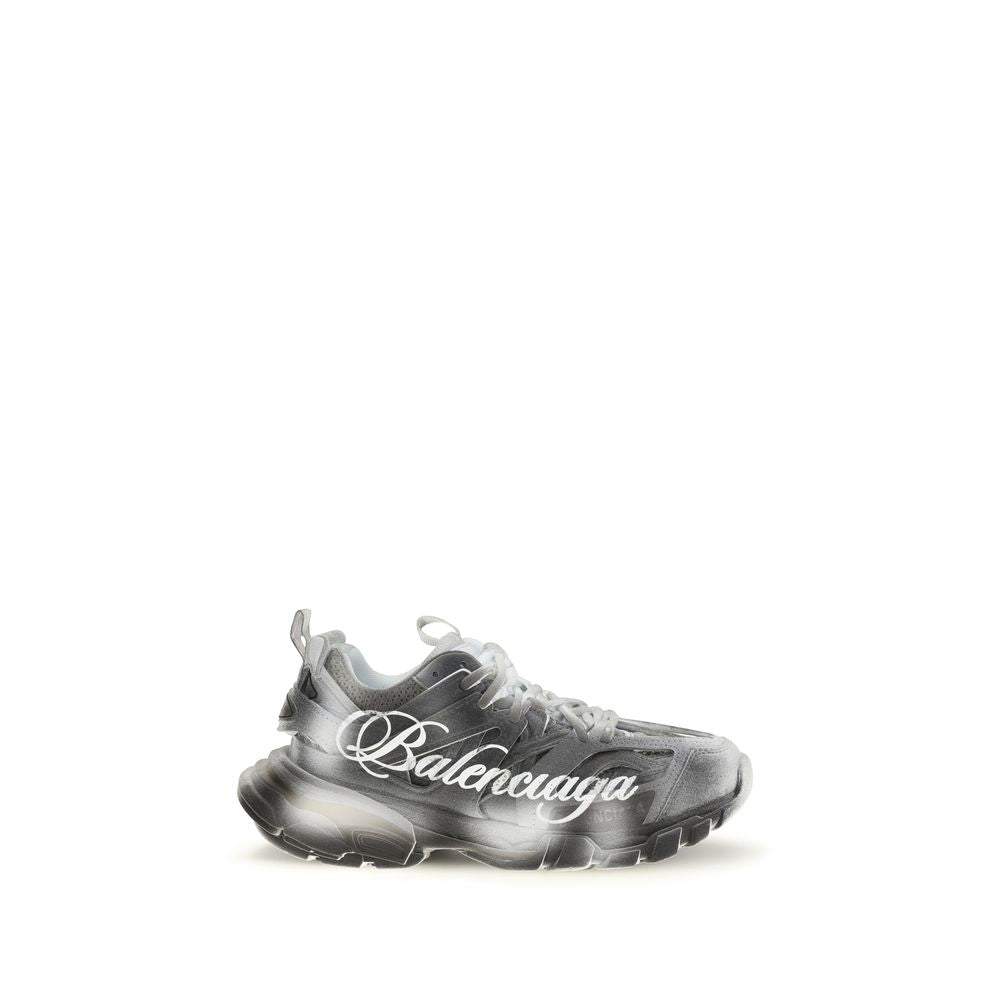 Balenciaga Track Stencil Sneakers - Gray Polyamide Athletic Footwear