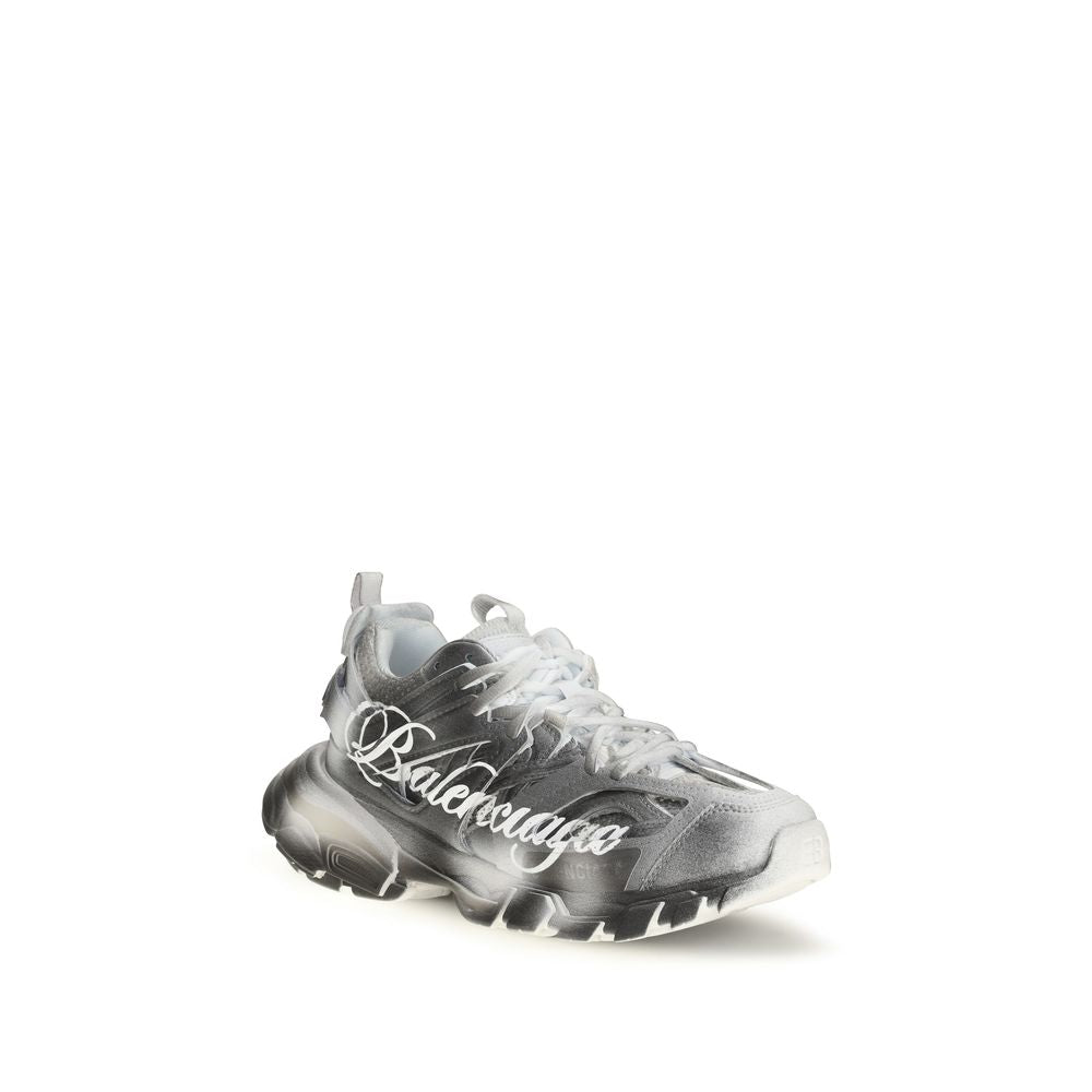 Balenciaga Track Stencil Sneakers - Gray Polyamide Athletic Footwear