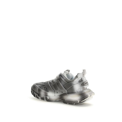 Balenciaga Track Stencil Sneakers - Gray Polyamide Athletic Footwear