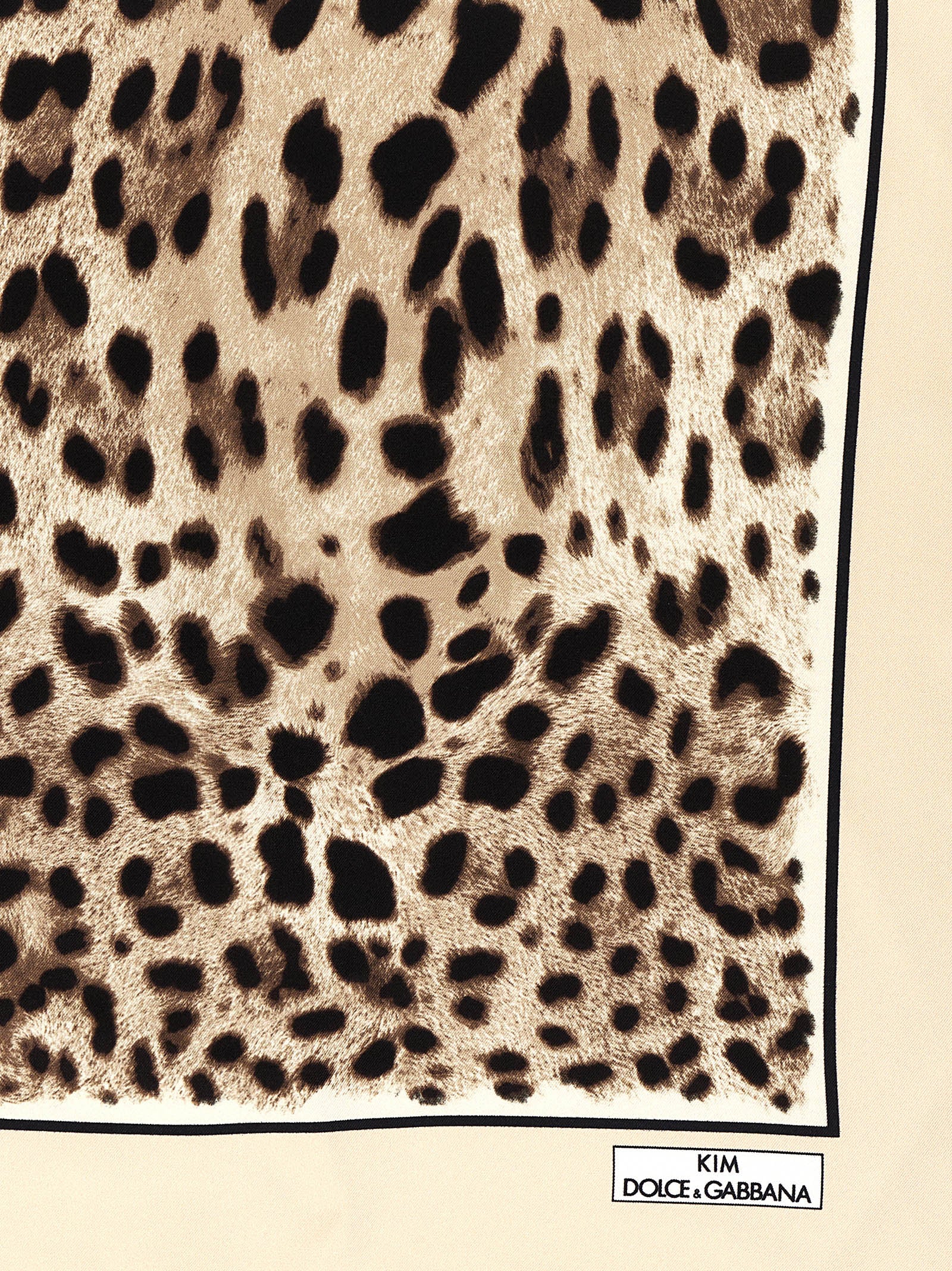 Dolce & Gabbana Leopard Print Silk Scarf