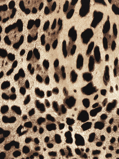 Dolce & Gabbana Leopard Print Silk Scarf