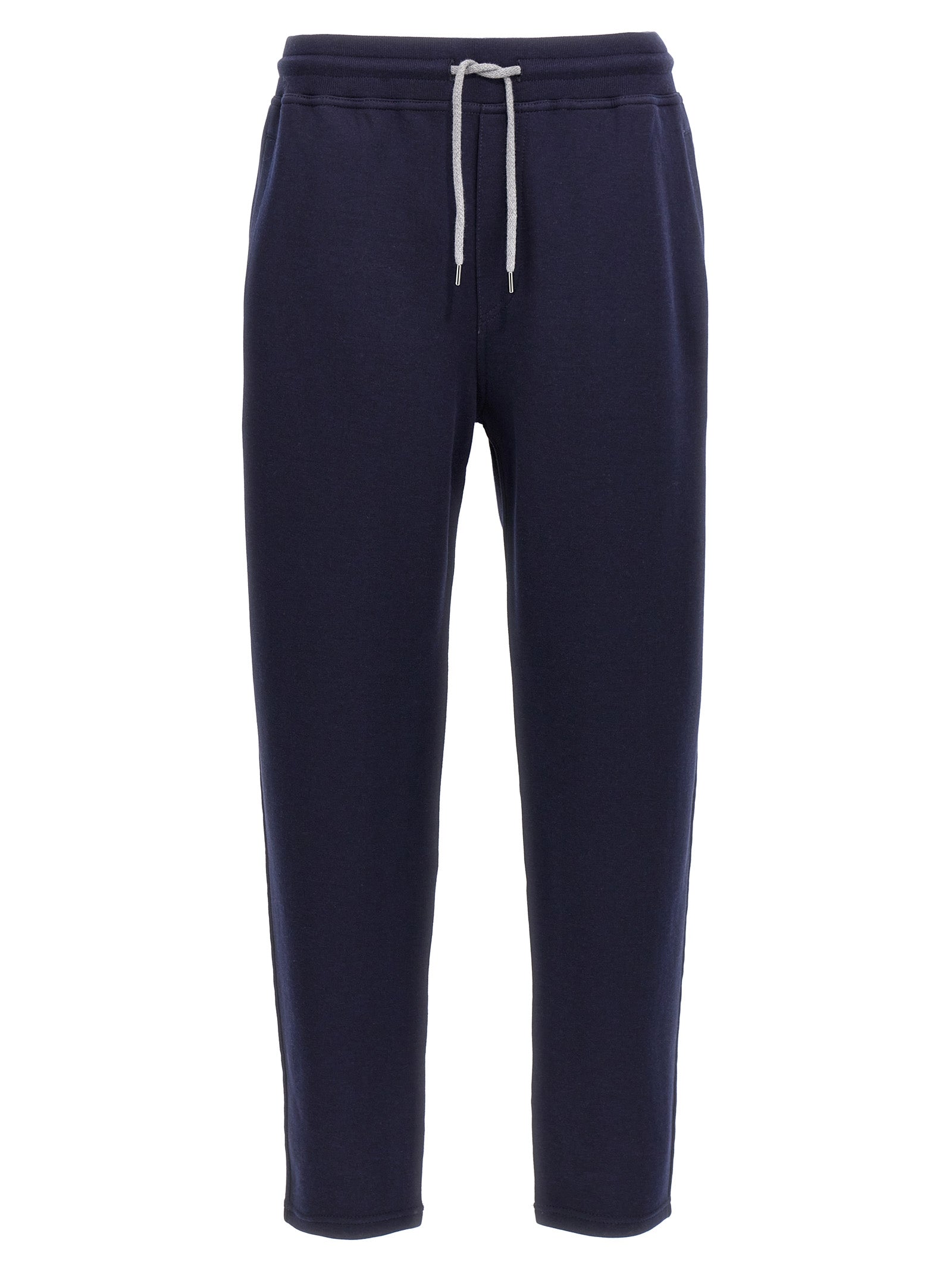 Brunello Cucinelli Blue Cotton Joggers