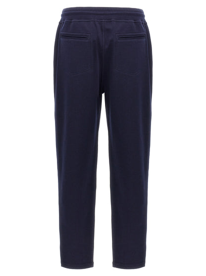 Brunello Cucinelli Blue Cotton Joggers