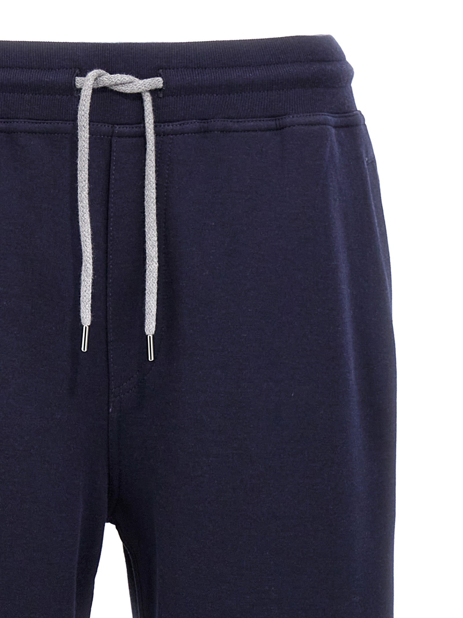 Brunello Cucinelli Blue Cotton Joggers