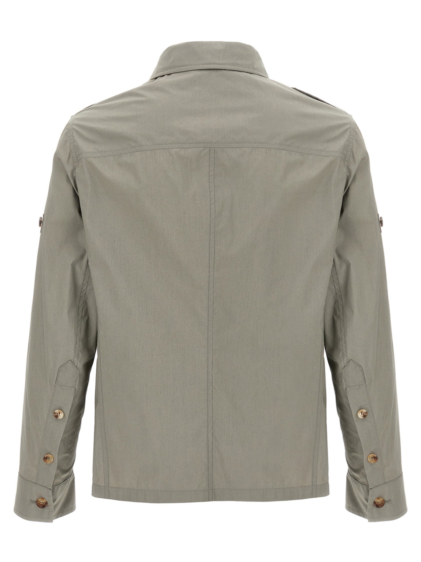 Brunello Cucinelli Bicolor Cotton Shell Jacket - Green