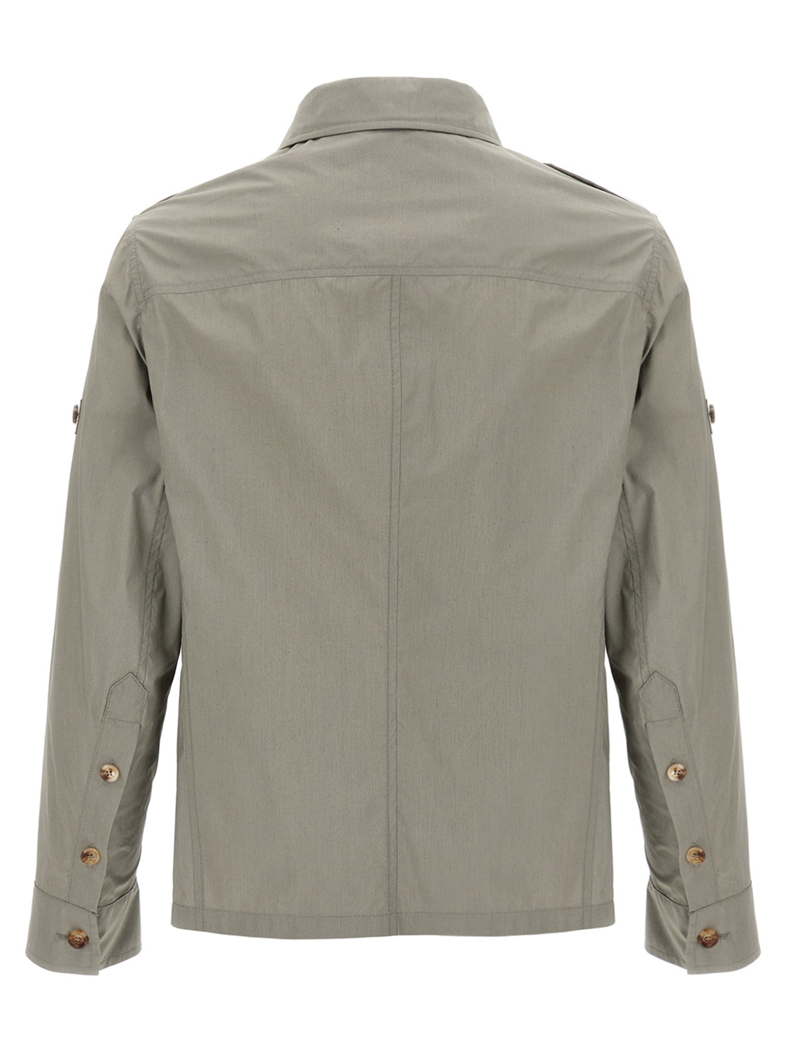 Brunello Cucinelli Bicolor Cotton Shell Jacket - Green