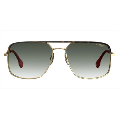 Carrera Men's Bicolor Metal Sunglasses – Gold and Black, Green Lenses