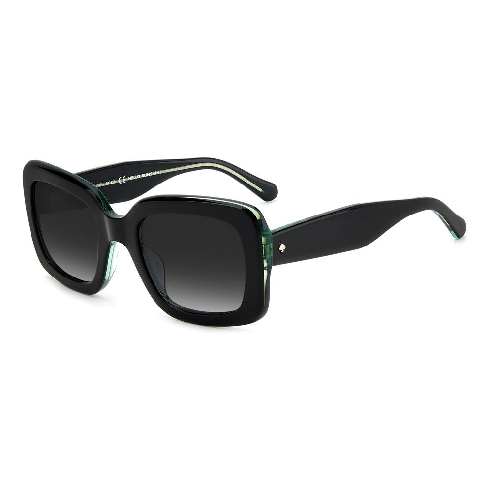 Kate Spade Women’s Sunglasses – Black Square Frame, 100% UV Protection