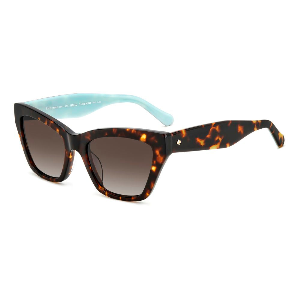 Kate Spade Women’s Sunglasses – Brown Acetate Frame, Dark Gradient Lenses