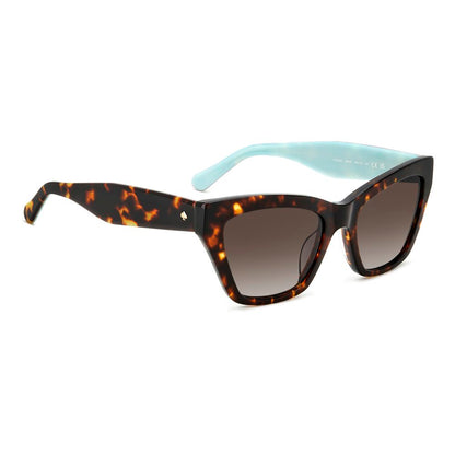 Kate Spade Women’s Sunglasses – Brown Acetate Frame, Dark Gradient Lenses