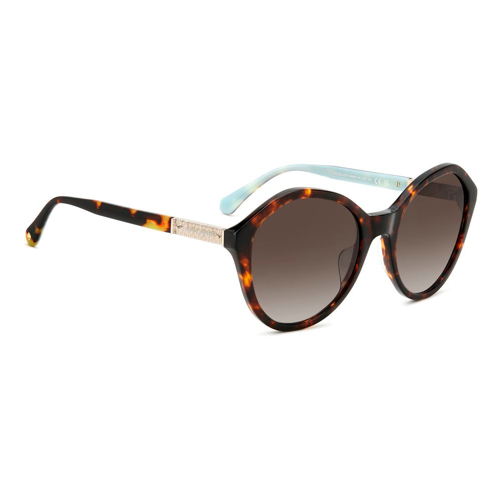 Kate Spade Women’s Sunglasses – Brown Cat-Eye Frame, Dark Lenses